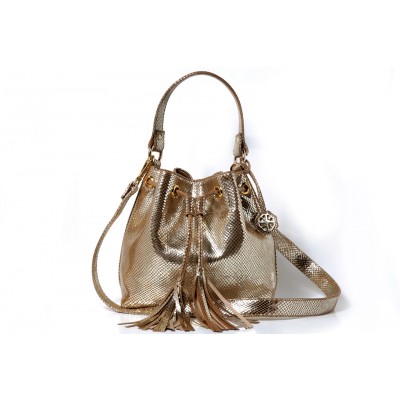 Gold Bucket Bag