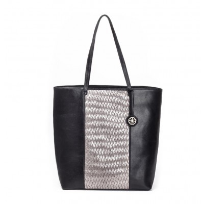 Stannic Weaved Tote Silver