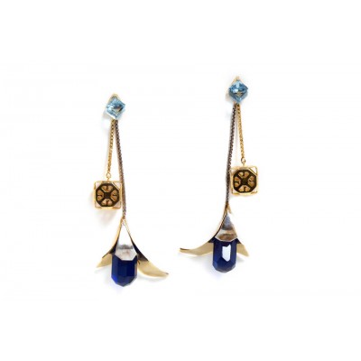 Swarovski petal earrings